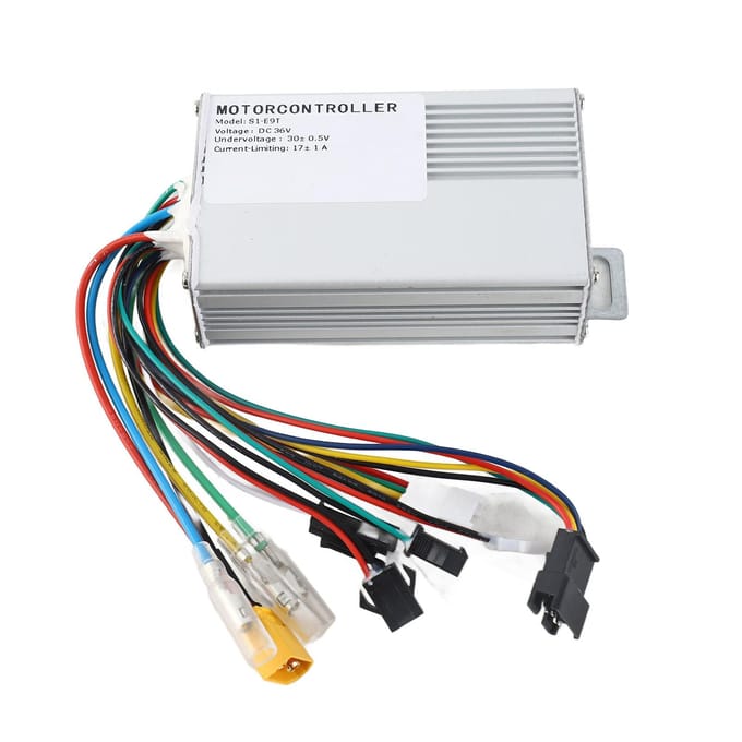 350W 36V Contrôleur de Trottinette Électrique E9T Alliage d'Aluminium Contrôleur de Moteur de Cycle Électrique Contrôleur de Cycle Électrique gray