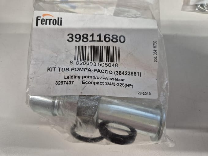 Ferroli 3287437 - leiding pomp cv-wisselaar - origineel 39811680