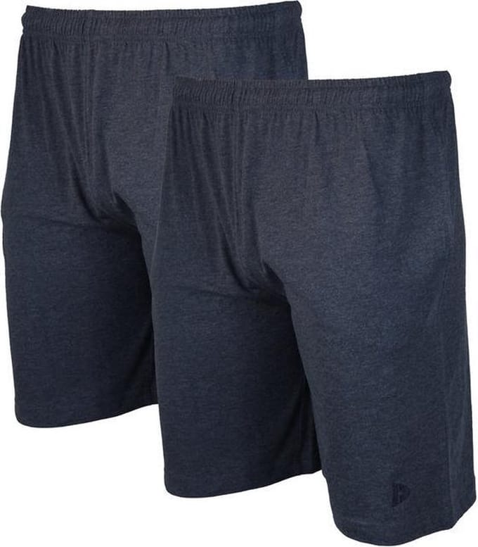 2-Pack Donnay - Ess. joggingshort (Roy) - Sportshort - Deep Blue marl (071) - maat XL