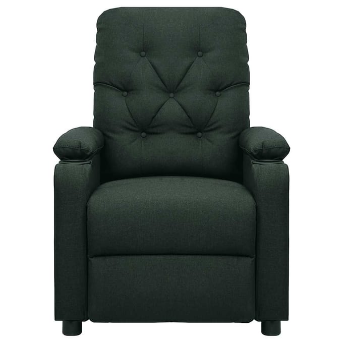 vidaXL - Massagestoel - stof - donkergroen