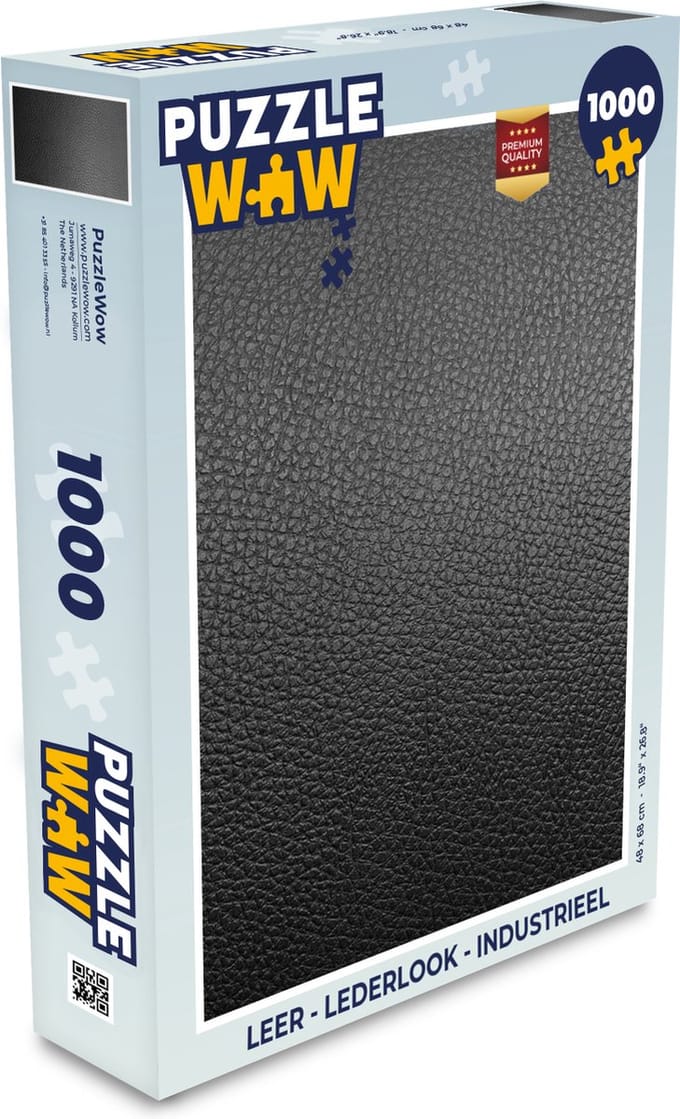 Puzzel Leer - Lederlook - Industrieel - Legpuzzel - Puzzel 1000 stukjes volwassenen