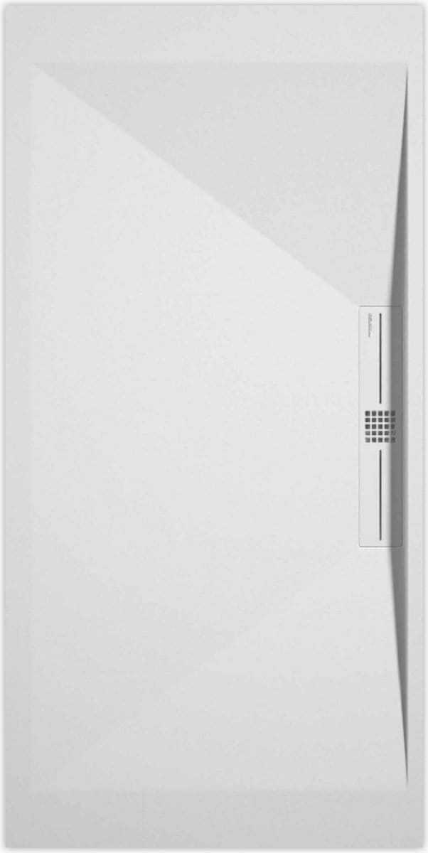 Sanifun douchebak Stone Side White Smooth 1100 x 700 P