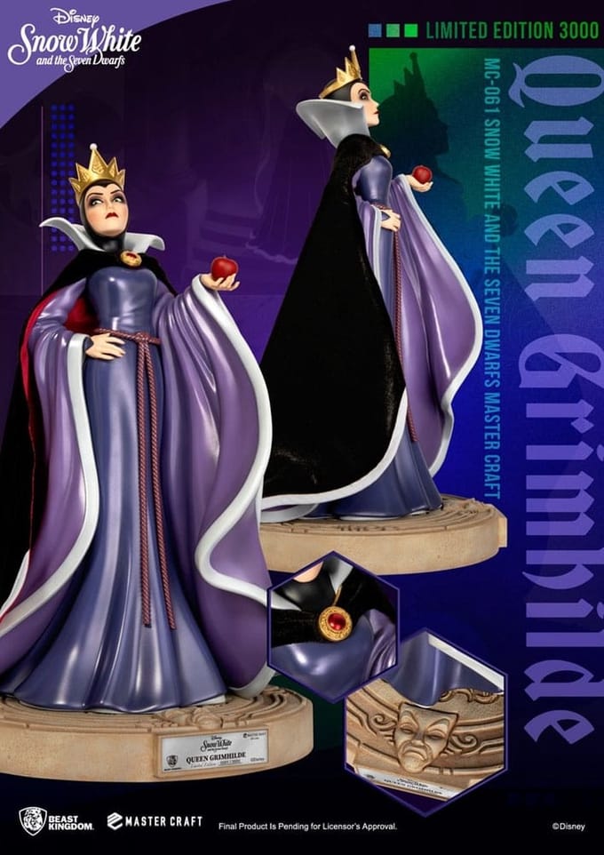 Disney - MC-061 - Sneeuwwitje en de zeven dwergen - Master Craft Koningin Grimhilde - 41cm