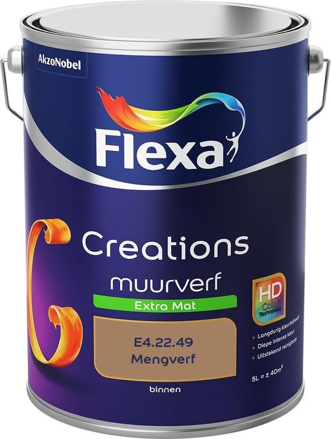 Flexa - Creations Muurverf Extra Mat - E4.22.49 - Mengverf - 5 L