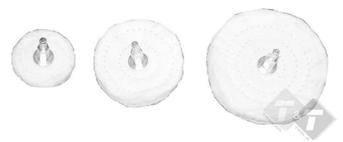 Polijstmop, 50mm diameter, 6mm asdikte