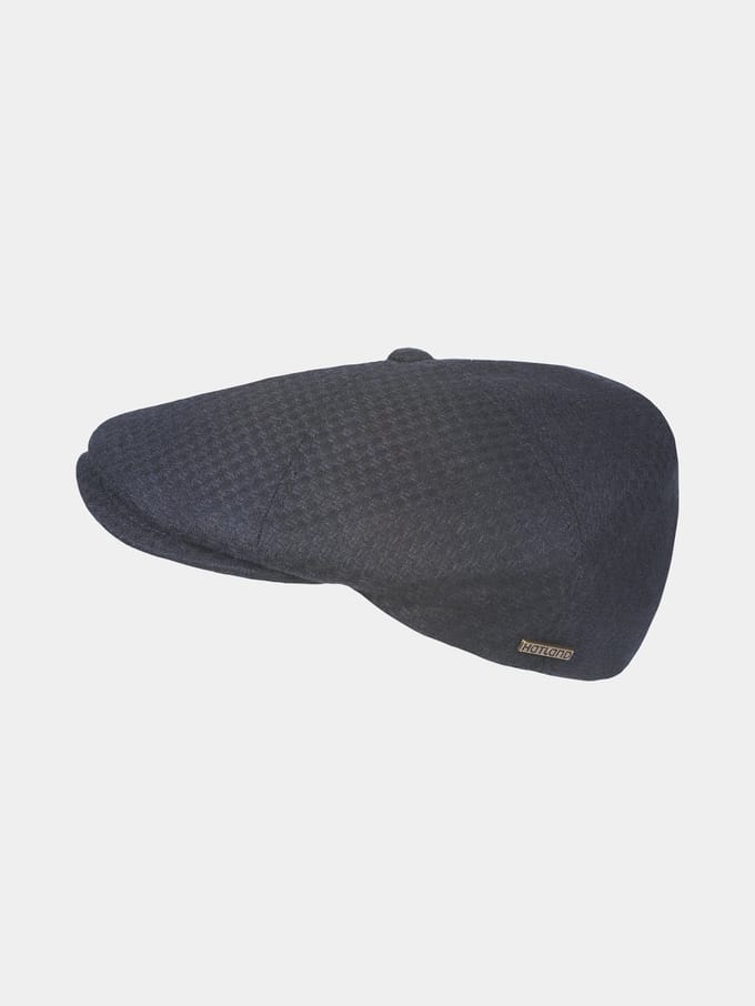 Dinte - Wollen flatcap - Marine blauw
