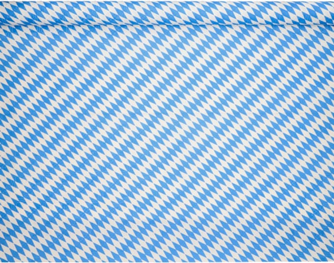 20x Tafelkleed papier met damastprint 10 m x 1 m Beiers blauw