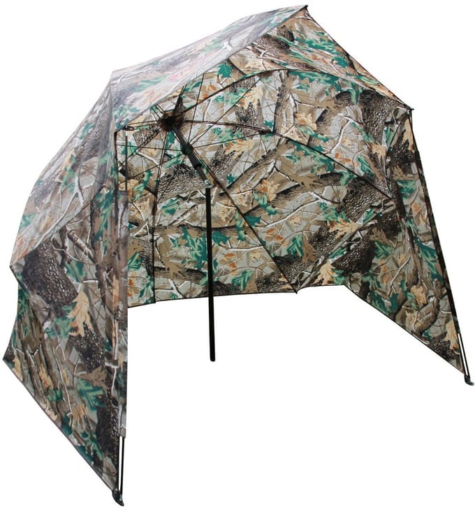 Ultimate 50'' Storm Brolly Camo (Inc. haringen & tension poles) - Brolly