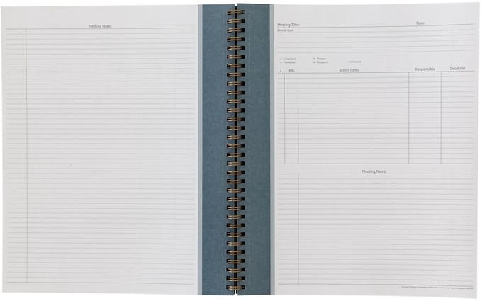 Notitieblok voor Vergaderingen en Notities - Monarch Stijl