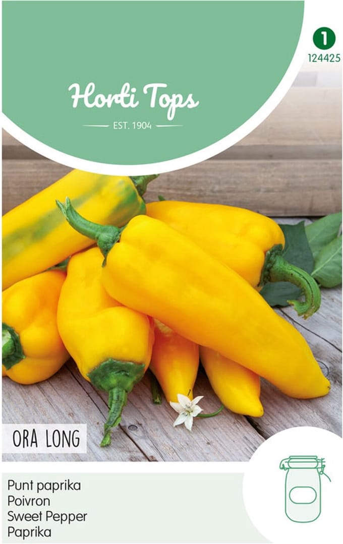 Hortitops groentezaad - Puntpaprika Ora Long (geel)