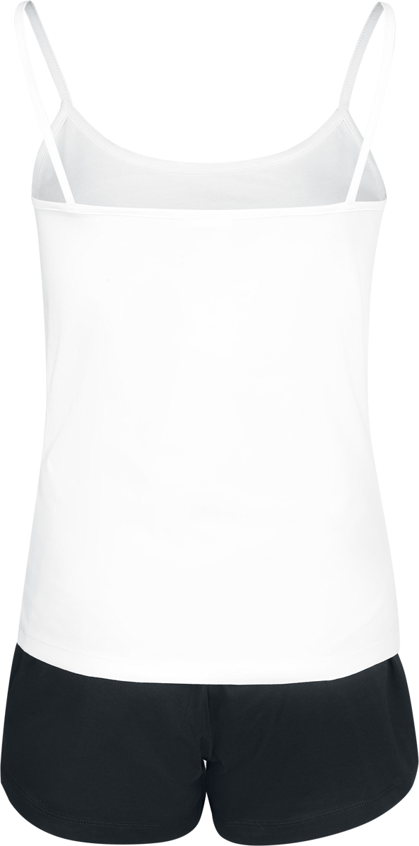 Peanuts Pyjama - Snoopy - S tot 3XL - voor Vrouwen - wit-zwart