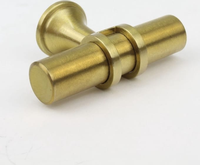 Deurknop Rosan - messing