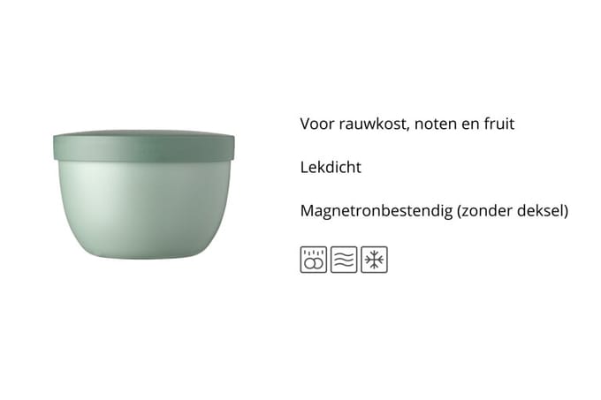 Mepal - Ellipse snackpot - 350 ml - Snackbox to go - Nordic sage