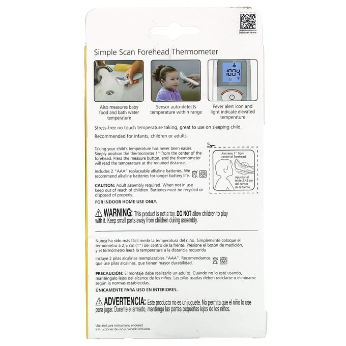Safety 1st, thermomètre frontal à balayage simple, 1 pièce gray