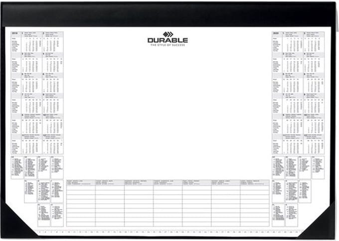 Durable schrijfonderlegger met kalender