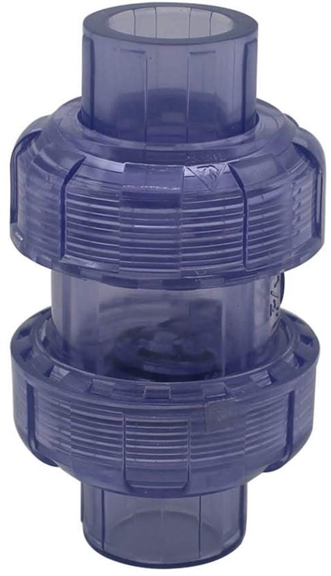 PVC checkklep voor afvoer met intern diameter 20mm