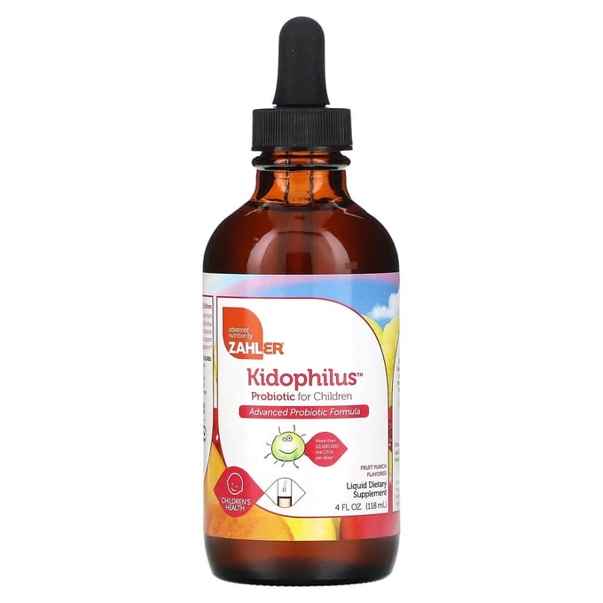 Zahler, Kidophilus, Kinderprobioticum, Fruitpunch, 4 fl oz (118 ml)