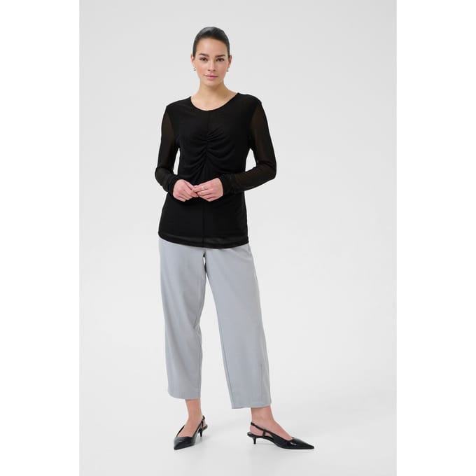 T-shirt met lange mouwen KAchai Slim fit black