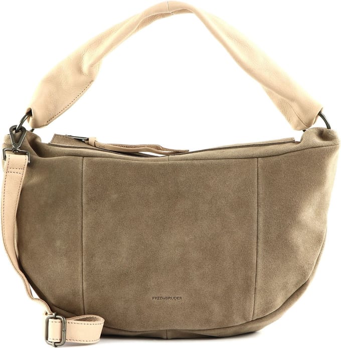 FREDsBRUDER Leren Schoudertas Sohandi Shoulderbag Taupe