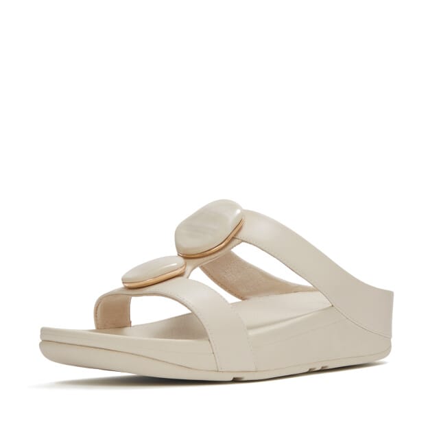 Dames muiltjes FitFlop Fino Marbled-Stone H-Bar