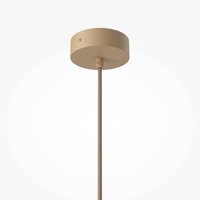 Maytoni hanglamp Tavo, beige, travertijn/glas, Ø 20 cm