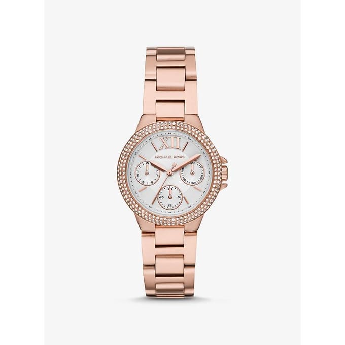 Michael Kors Mini Camille Pavé Roségoudkleurig Horloge MK6845 rosé gouden kleur