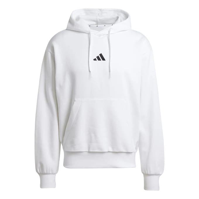 Adidas Essentials Feelcozy Fleece Hoodie Wit S / Regular Man