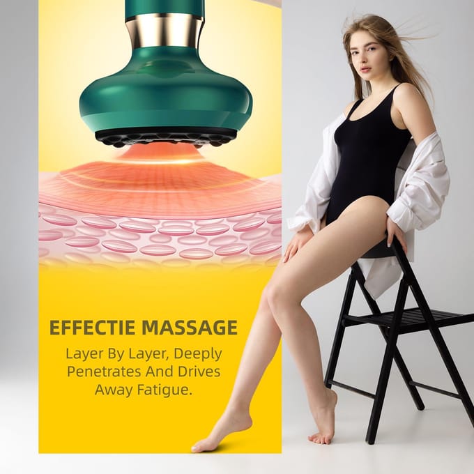 Oplaadbare Handheld Cellulitis Massager Cupping Set 12 Zuigstanden Voor Massagetherapie Lichaamsverslankingsmachine wit