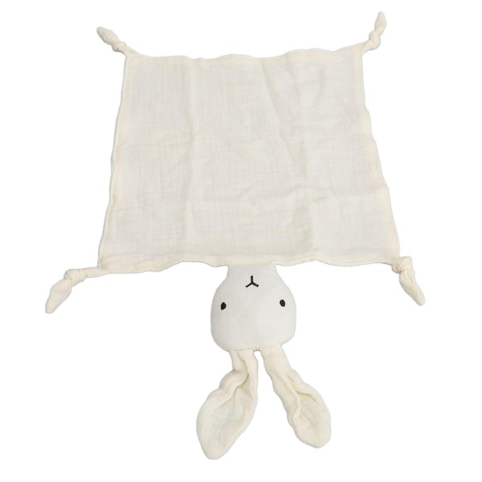 Couverture de sécurité lapin mignonne couverture d'amour double couche en coton doux couverture de sécurité pour dormir white