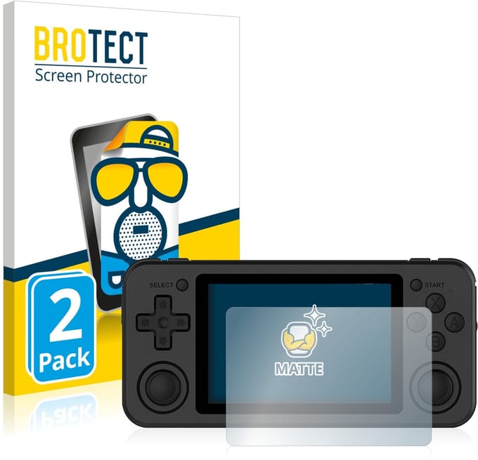 BROTECT - Screenprotector voor Anbernic RG351P - Folie Beschermfolie matte 2 Stuks