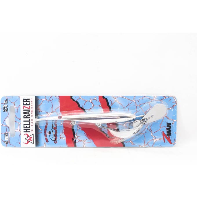Leurre coulant Zman Hell Raizer Tail Blade 4 pouces Chrome (5493)