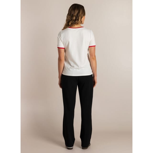 IVY BEAU Semma Tops - Off White/Red - maat 40