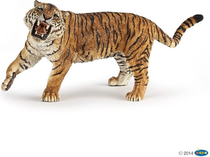 Speelfiguur - Wild dier - Tijger - Brullend