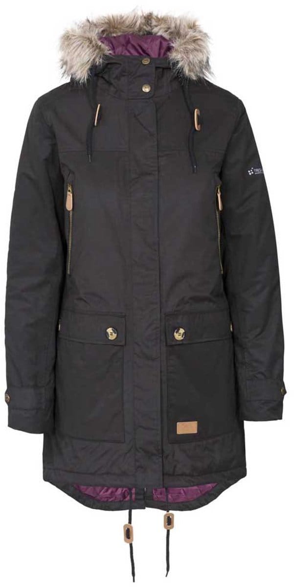 Trespass damesregenjas Clea - Damesjas Tp50 Zwart
