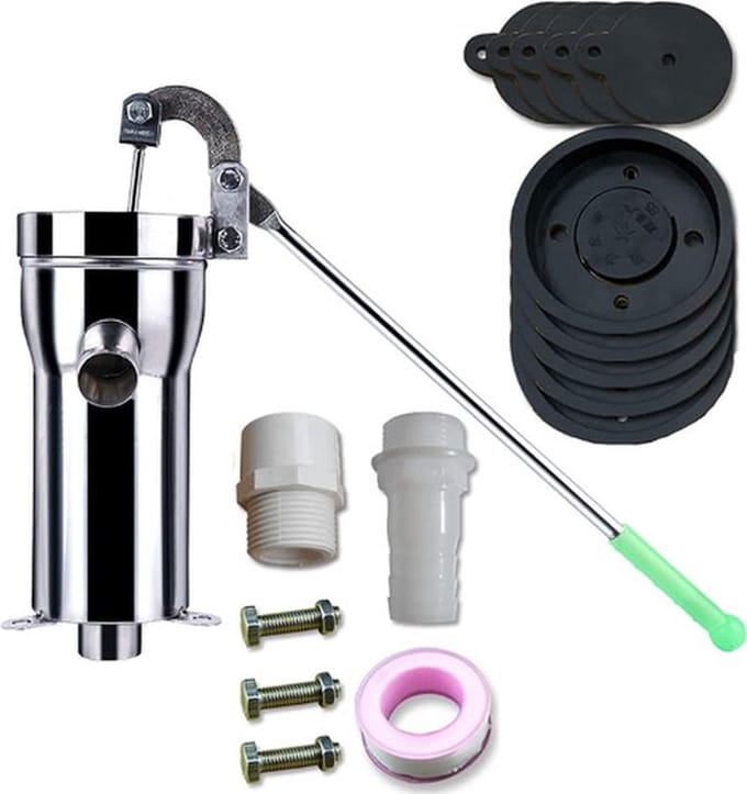 Thuys – Zwengelpomp – Tuinwaterpomp – Handwaterpomp – Gietijzer – Waterput Pomp – Complete Set