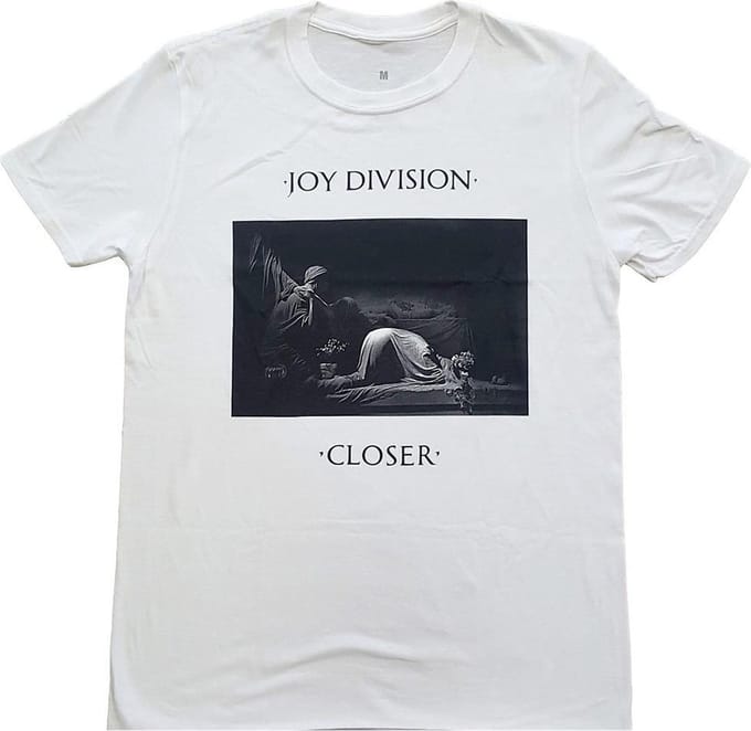 Joy Division - Classic Closer Heren T-shirt - M - Wit