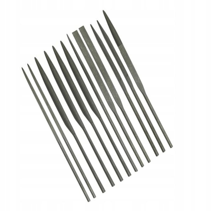 12x Precisie Vijlen Set voor Metaal - 150mm