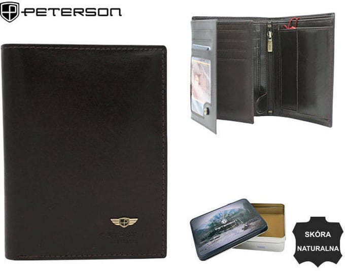 Peterson - Serie - Groot Leren Portemonnee - RFID Bescherming