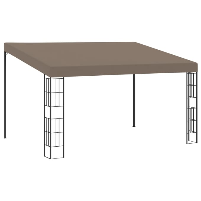 vidaXL - Wandprieel - 4x3 - m - stof - taupe