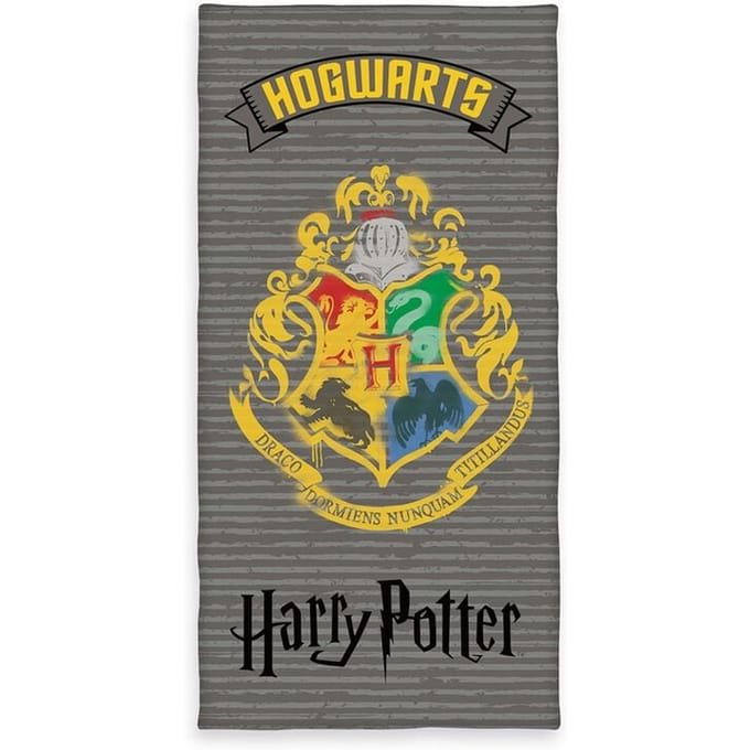 Harry Potter Harry Potter velours strandlaken Unisex Baddoek - grijs - Standard