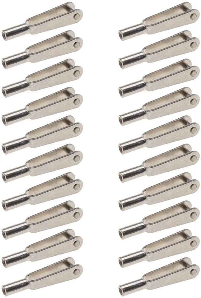 Allecto - Mini Snap Links - Clevis Clips - Metaal - Zilver