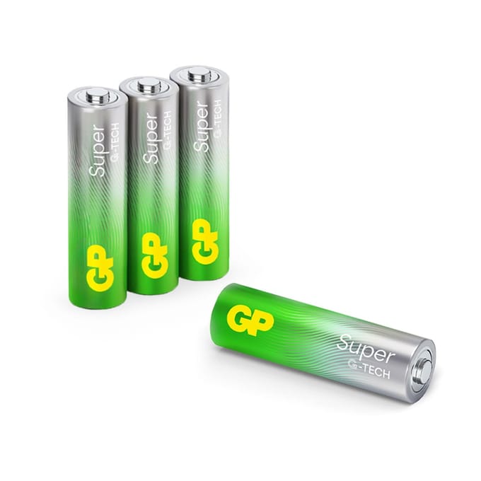 GP Batteries GP Super Alkaline Battery 4-Pack-AA (Diversen) Nieuw