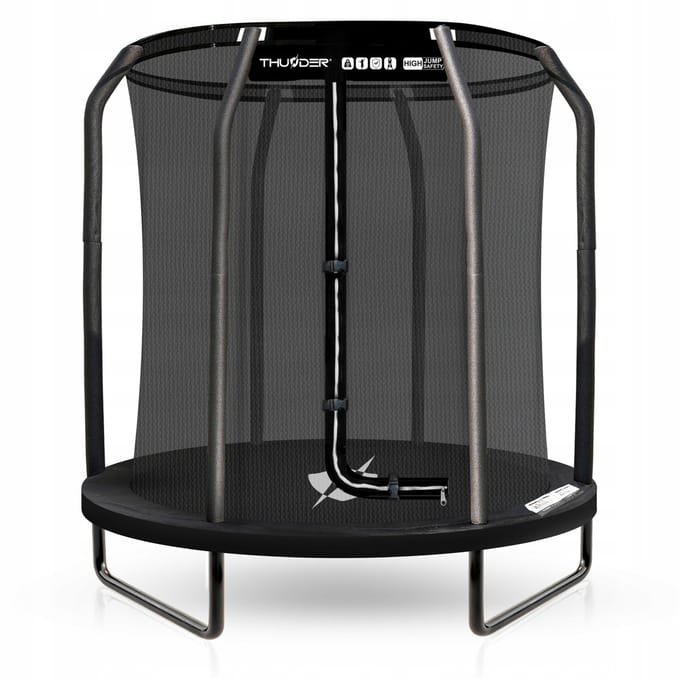 Thunder Trampoline 140 cm – Ronde Trampoline – Max. 50 kg - Zwart