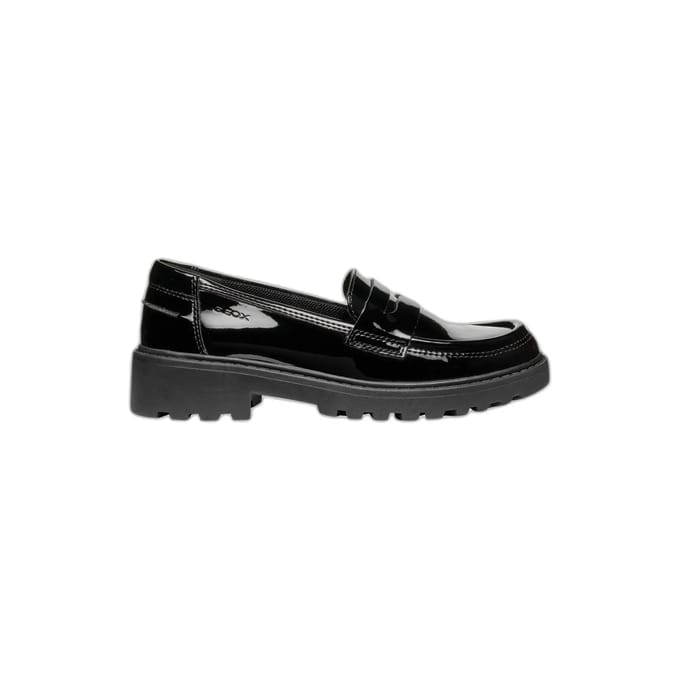 GEOX CASEY MEISJES Veterschoenen - ZWART