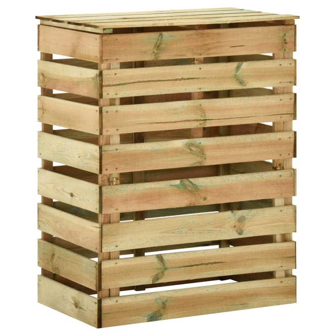 vidaXL - Tuincompostbak - gelat - 80x50x100 - cm - geïmpregneerd - grenenhout