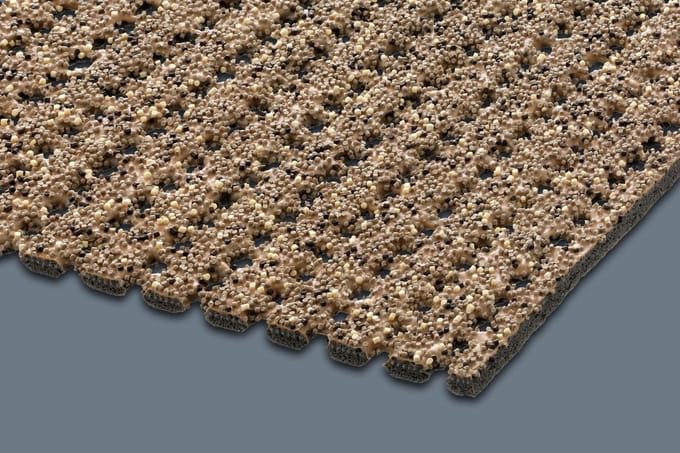 Gravel Scrape Loper Antislipmat op Rol - Breedte 120 cm - Beige - per strekkende meter
