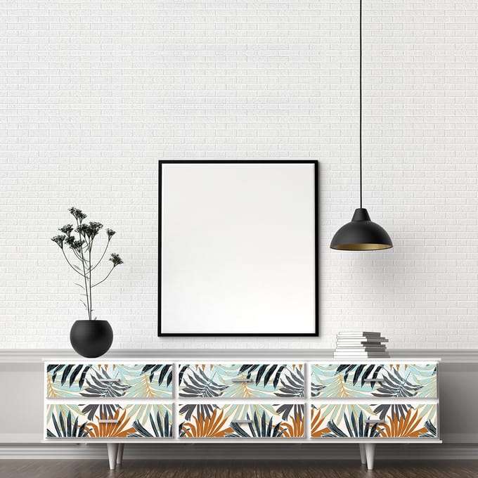 Tropische meubelsticker Rurutu 60 x 90 cm