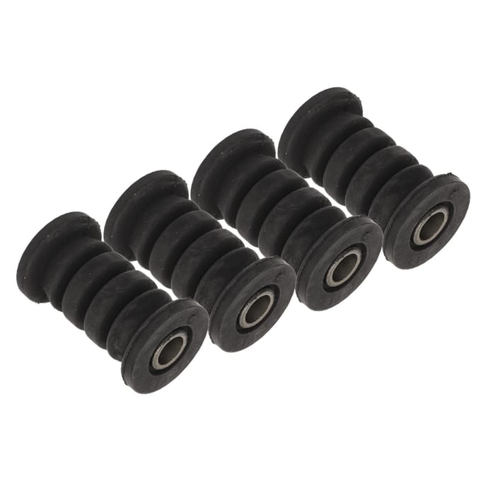 4 Stuks M10 10mm As Schommelarm Montage Bus Rubber Staallegering Schokdemper Schommelarm Installatiebus voor ATV black