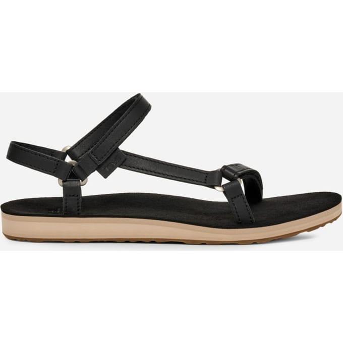 Teva Original Universal Slim  van leer Sandalen in Black/Tan voor Dames, Maat 36