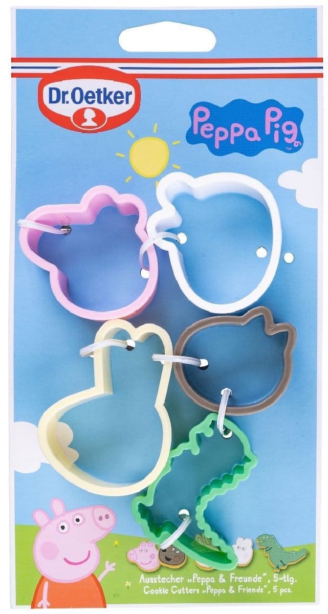Set van 5 uitstekers voor kinderen Dr. Oetker Peppa Pig